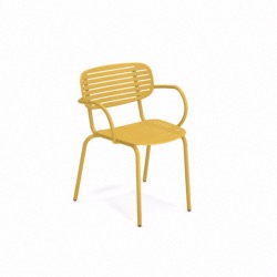 Fauteuil empilable MOM - Jaune Curry - EMU
