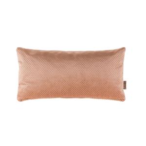 Coussin SPENCER rectangulaire 60x30cm coloris vieu rose tissu en 39 % Viscose, 31 % coton, 30 % acry