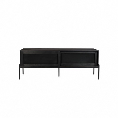 BUFFET HARDY BLACK OAK Placage chêne noir 160x45x60 cm (LxPxH)