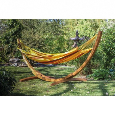 Filet Hamac 100%coton AMARELA charge max 130kg dimensions 220x140(utile) 335 cm hors tout