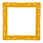 Cadre FRAME OF LOVE en polyethylène coloris jaune safran L162XP13XH99 cm