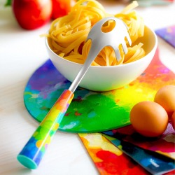 AL DENTE - Cuillère à Spaghetti - Coquelicots Pylones