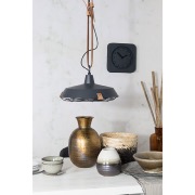 Suspension DEK Ø.40 en métal noir & bracelet en cuir Zuiver