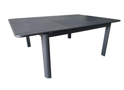 Table Eos 130/180 cm graphite aluminium - Proloisirs