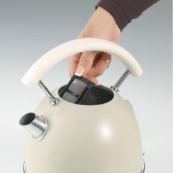 Ariete Bouilloire Vintage BEIGE 1,7L, filtre amovible. Base sans fil 360°, 2000W