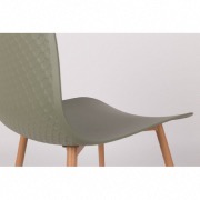 Chaise scandinave Leon verte