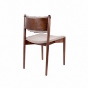 Fauteuil en bois et tissu Torrance - Dutchbone