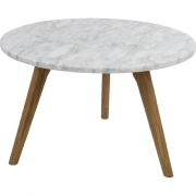 Table basse WHITE STONE L - 50x32 cm (Ø x H) - ZUIVER