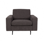 Fauteuil JEAN 1 place coloris anthracite - ZUIVER