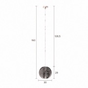 Suspension ronde ethnique en métal COOPER - Ø30 - Dutchbone