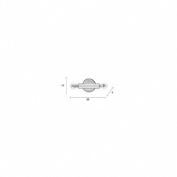 LAMPE MURALE HAWK BLACK 12x9x39 cm (LxPxH) Zuiver