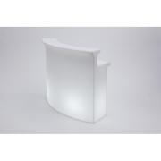 Bar lumineux BREAK BAR en polyethylène éclairage blanc, L175 x P75 x H110 cm