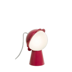 Lampe DAISY rouge a led rechargeable Qeeboo