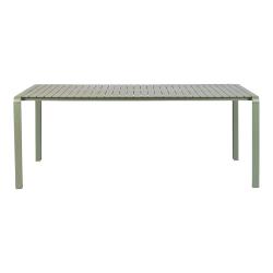 Table repas VONDEL en aluminium VERT L214XP96,7XH75cm Zuiver