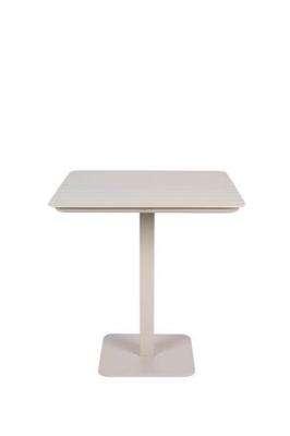 Table bistrot VONDEL en aluminium ARGILE blanc L71XP71cm Zuiver