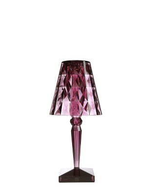 Lampe BIG BATTERY Prune, version à piles avec variateur de lumière, H : 37.3cm Kartell