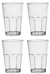 Lot de 4 verres PACHA BEACH blanc givré en polycristal (polycarbonate) incassable Italesse