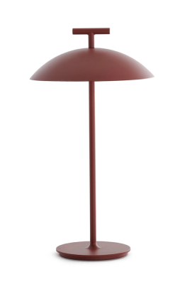 Lampe Mini GEEN-A rouge brique, version à batterie - H : 362 Kartell