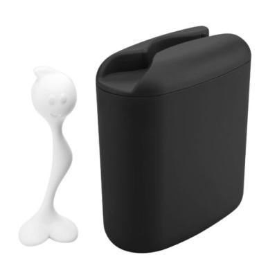 Boîte fraicheur 500g HOT STUFF L - Noir et cuillere blanche