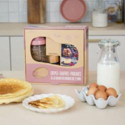 Shaker, Tampon huileur et Spatule crêpe - Rose