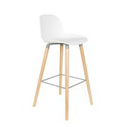 Tabouret de bar ALBERT KUIP BLANC- 75 cm