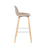 Tabouret de bar ALBERT KUIP TAUPE - 75 cm