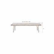 Banc design 180cm ALAGON - Dutchbone