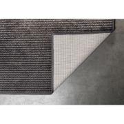 Tapis OBI 170x240cm grey tapis tissé à la machine,support en caoutchouc synthétique anti dérapant