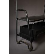 Porte-manteau LUCIUS, couleur noir, 104x41x182 cm