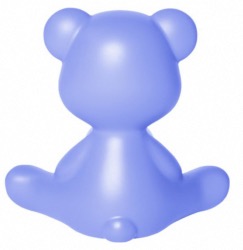 Lampe TEDDY GIRL en polyethylène coloris Bleu ciel  L35XP21XH32cm design Stefano Giovanni