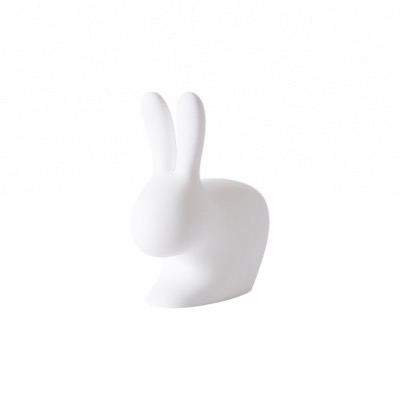 Chaise LAPIN BEBE "Stefano Giovanni" en polyéthylène coloris blanc  Hauteur assise 30cm