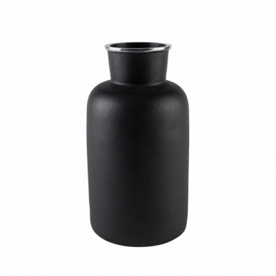 Vase FARMA L en Aluminium laqué noir  poli Imperméable Zuiver