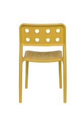 Chaise Serra Jaune 53x41xH80 cm. Polypropylène Plastique