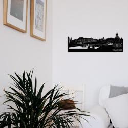 Decoration murale Skyline TOULOUSE 120cm en métal decoupe Citizz