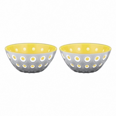 Set De 2 Bols Ø12Cm "Le Murrine" - Gris/Jaune - Guzzini