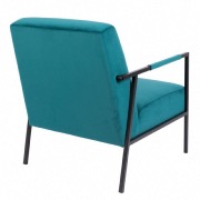 Fauteuil Lounge Wakasan coloris bleu