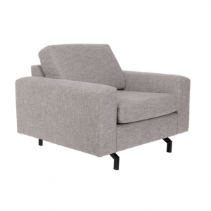 Fauteuil JEAN 1 place coloris gris clair - ZUIVER