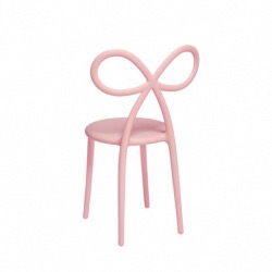 Chaise RIBBON en polypropylene coloris rose design "Nika Zupanc" 