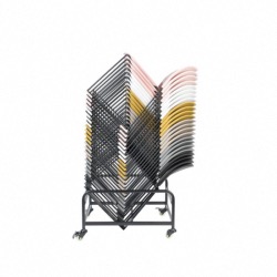 Chaise STACKS Ocre en polypropylène renforcé de fibre de verre avec finition mate White Label