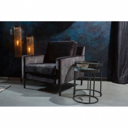 Fauteuil HOUDA Anthracite  Dutchbone