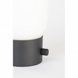 Lampe URBAN CHARGER couleur noir Verre de couleur opale acidé Zuiver