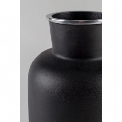 Vase FARMA L en Aluminium laqué noir  poli Imperméable Zuiver