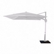 Parasol déporté 3 x 3 m Pendulaire Blanc/blanc - Océo