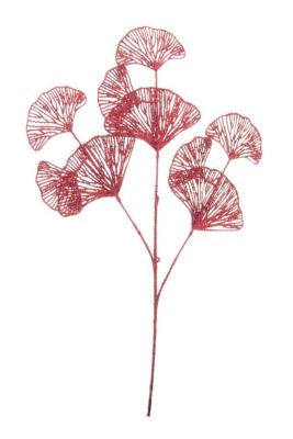 Branche Joie GINGKO BILOBA Rouge - H 70cm Andrea Bizzotto