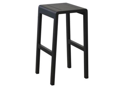 Tabouret Haut ANTONINO, chassis aluminium coloris GRAPHITE, Dim : L/H/P : 40x75x43cm Océo