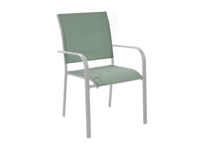 FAUTEUIL ELEGANCE BLANC/AMANDE