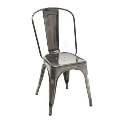 CHAISE A BRUT VERNI GRIS LASURE Tolix