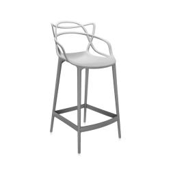 Tabouret MASTERS gris hauteur 75cm en technopolymère thermoplastique Kartell