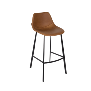 Tabouret de bar FRANKY h80 cm brown - Dutchbone