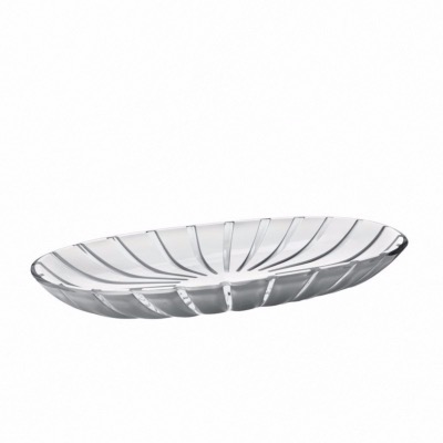 Plat de service GRACE coloris Gris/transparent - Guzzini